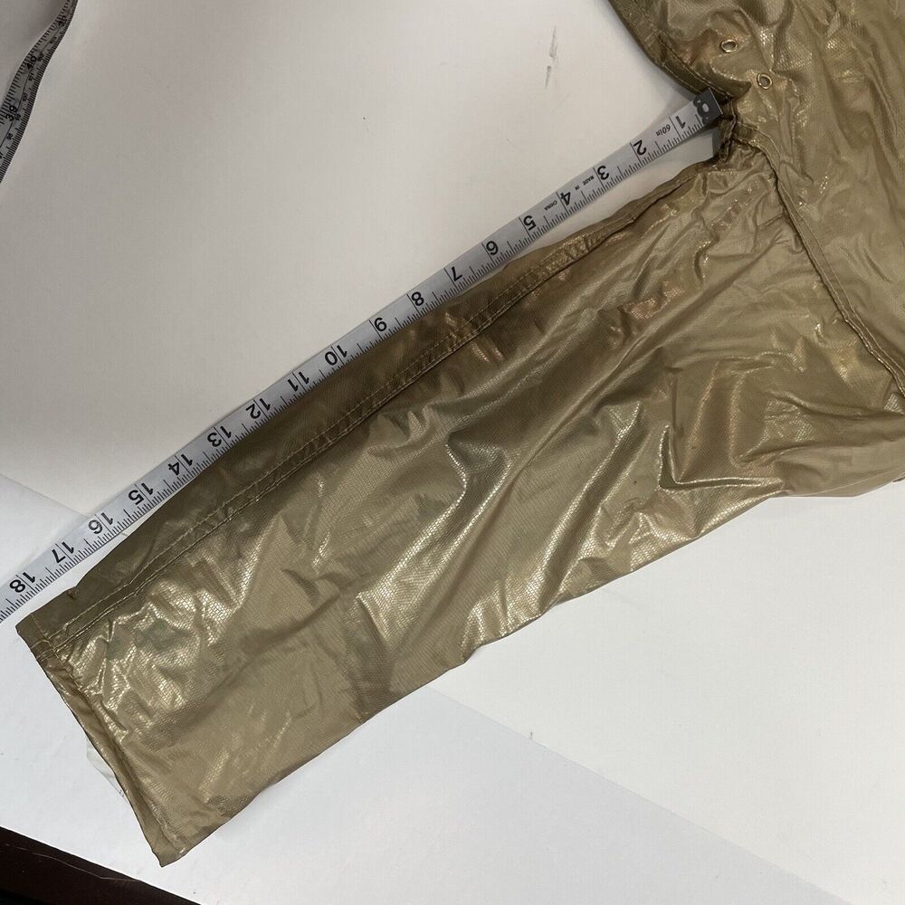 Wippette Rain Things Vintage Gold Waterproof Hooded Jacket Coat Womens Small - Picture 9 of 9